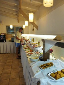 Frühstücksbuffet im Hote Lily Ann Beach auf Sithonia